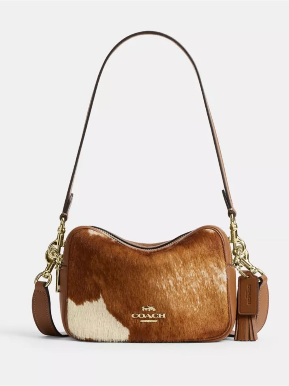 NWT🐮Coach Mini Carey Crossbody Bag
In Haircalf With Cow Print CEK71 Shoulder Bag - Picture 7 of 11